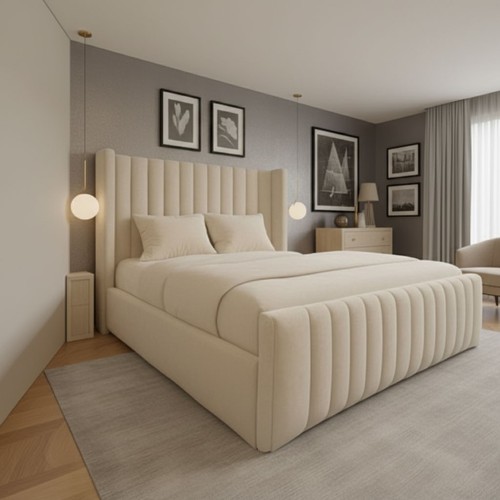 Double winged panel bed frame - panel,