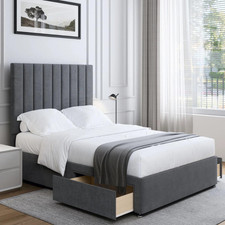 New Divan Panel Bed Set Plush