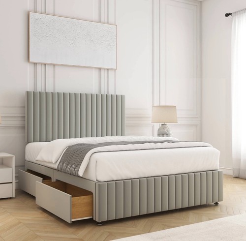 Plush divan bed set - divan,