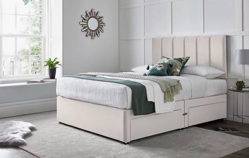 Orthopaedic divan bed set with - divan,