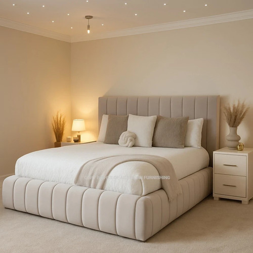 Luxury ottoman bed - ottoman, plush